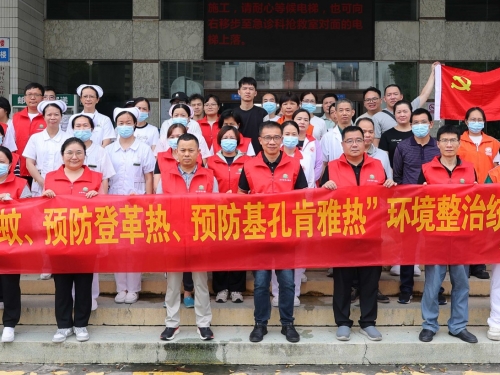 开平市中心医院开展 “防蚊灭蚊、预防基孔肯雅热” 环境整治行动，以实际行动筑牢健康防线​