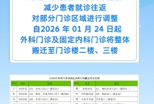 【早安开平】搬迁通告-外科门诊及固定内科门诊